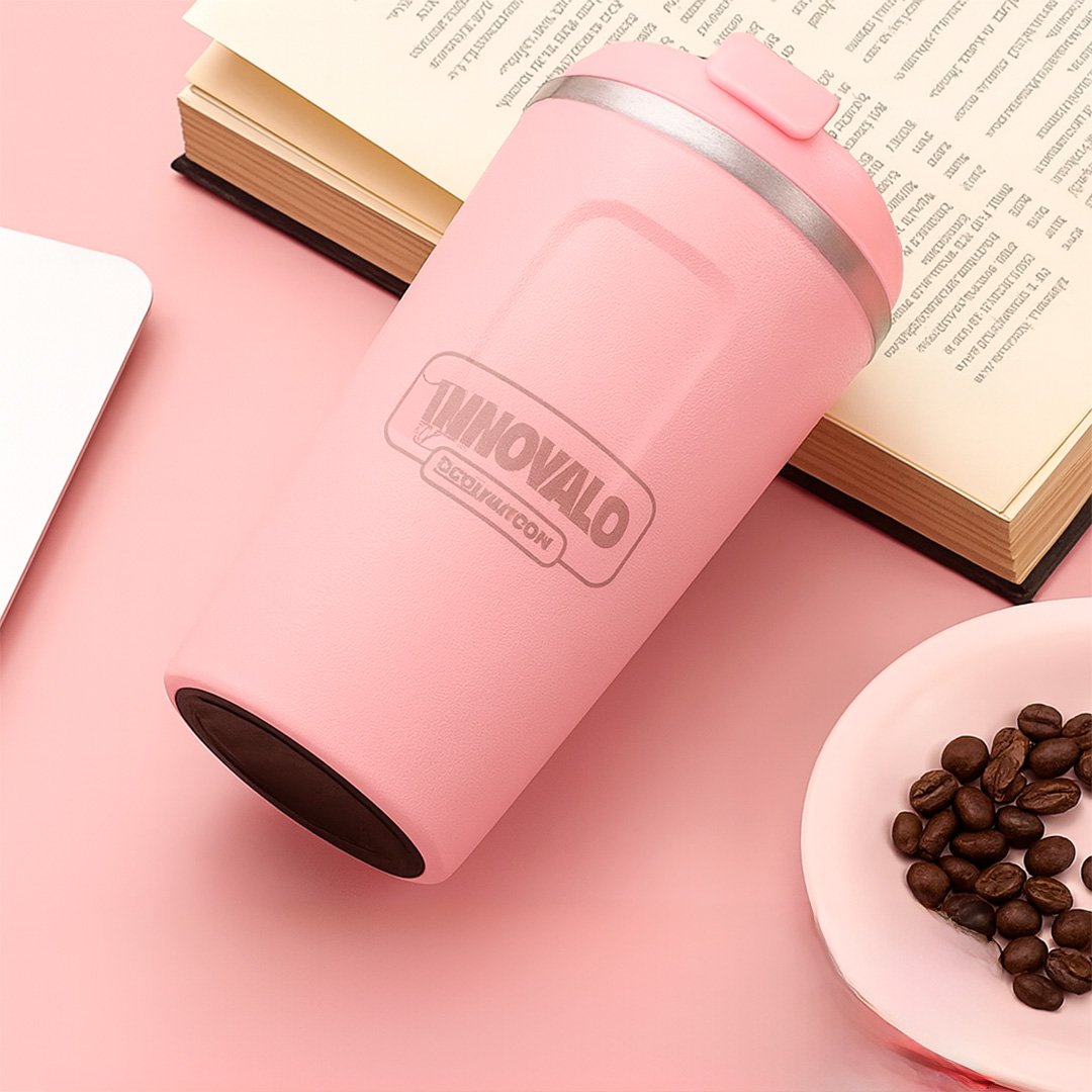 Taza de café de acero inoxidable de viaje de 510ML - Imagen 3