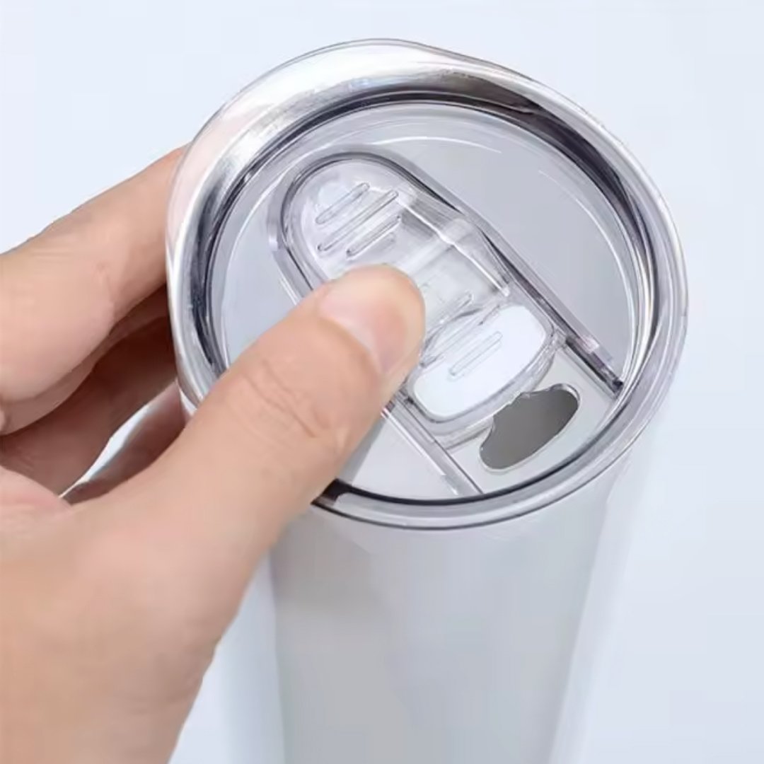 Vaso Tumblers con tapa y pajita - Imagen 3